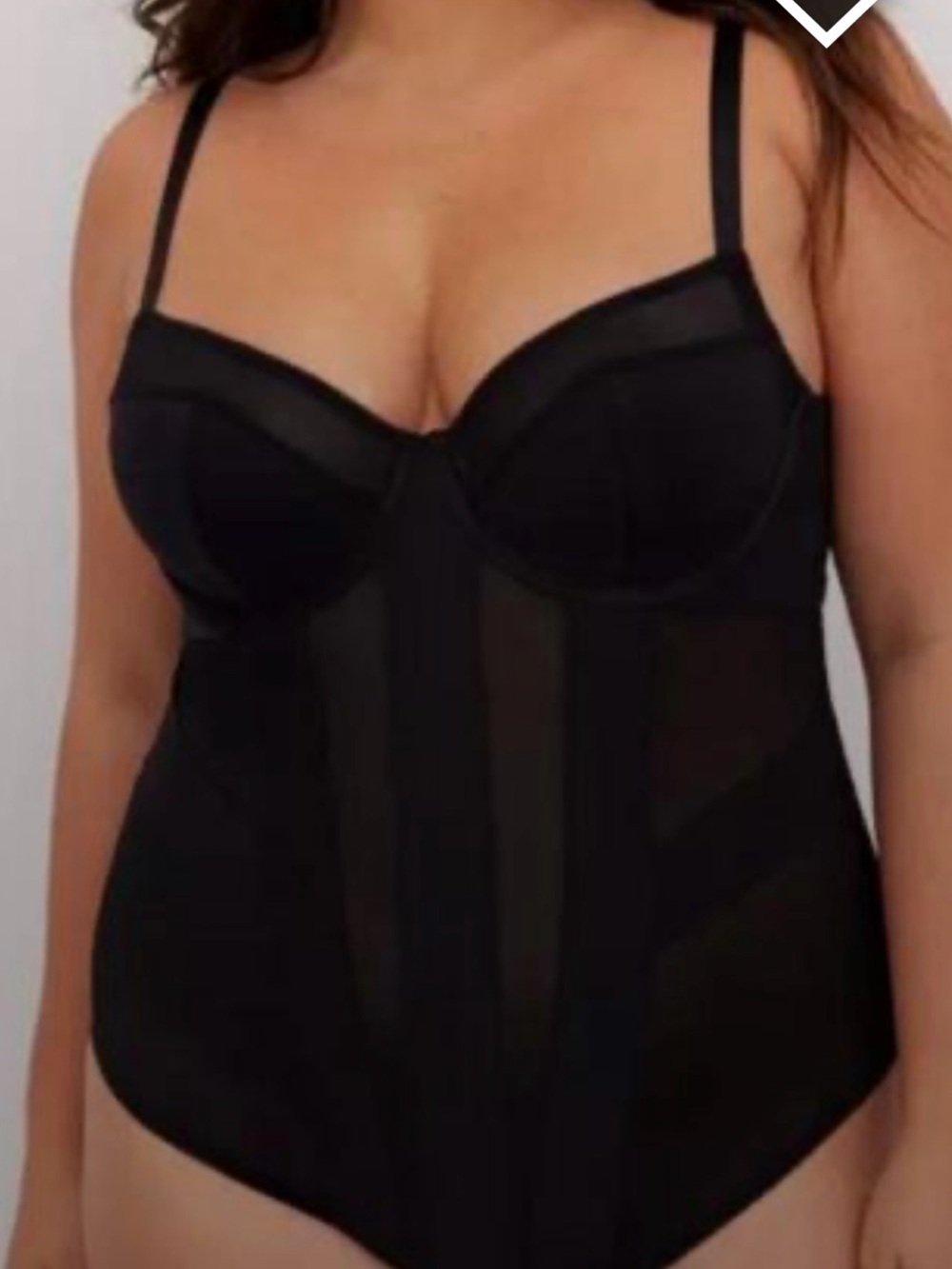 Torrid Curve Black Sheer Mesh Bodysuit